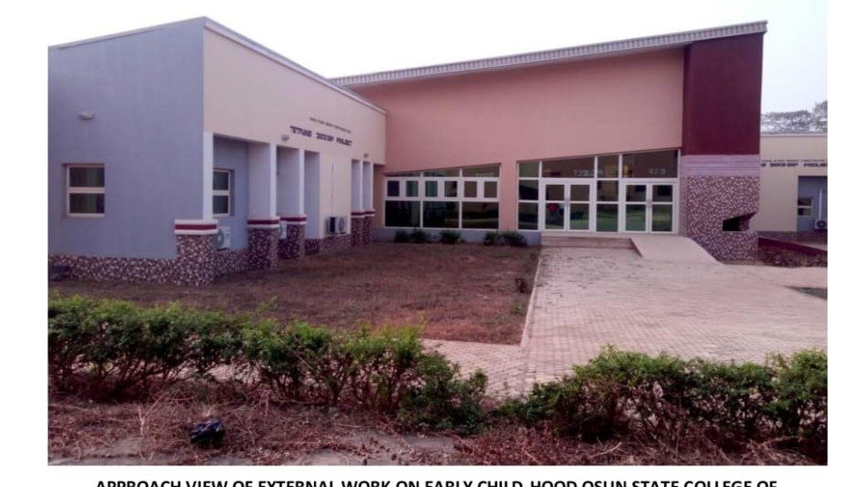 Completed School of Early Childhood Education building, OSCOE Ilesa