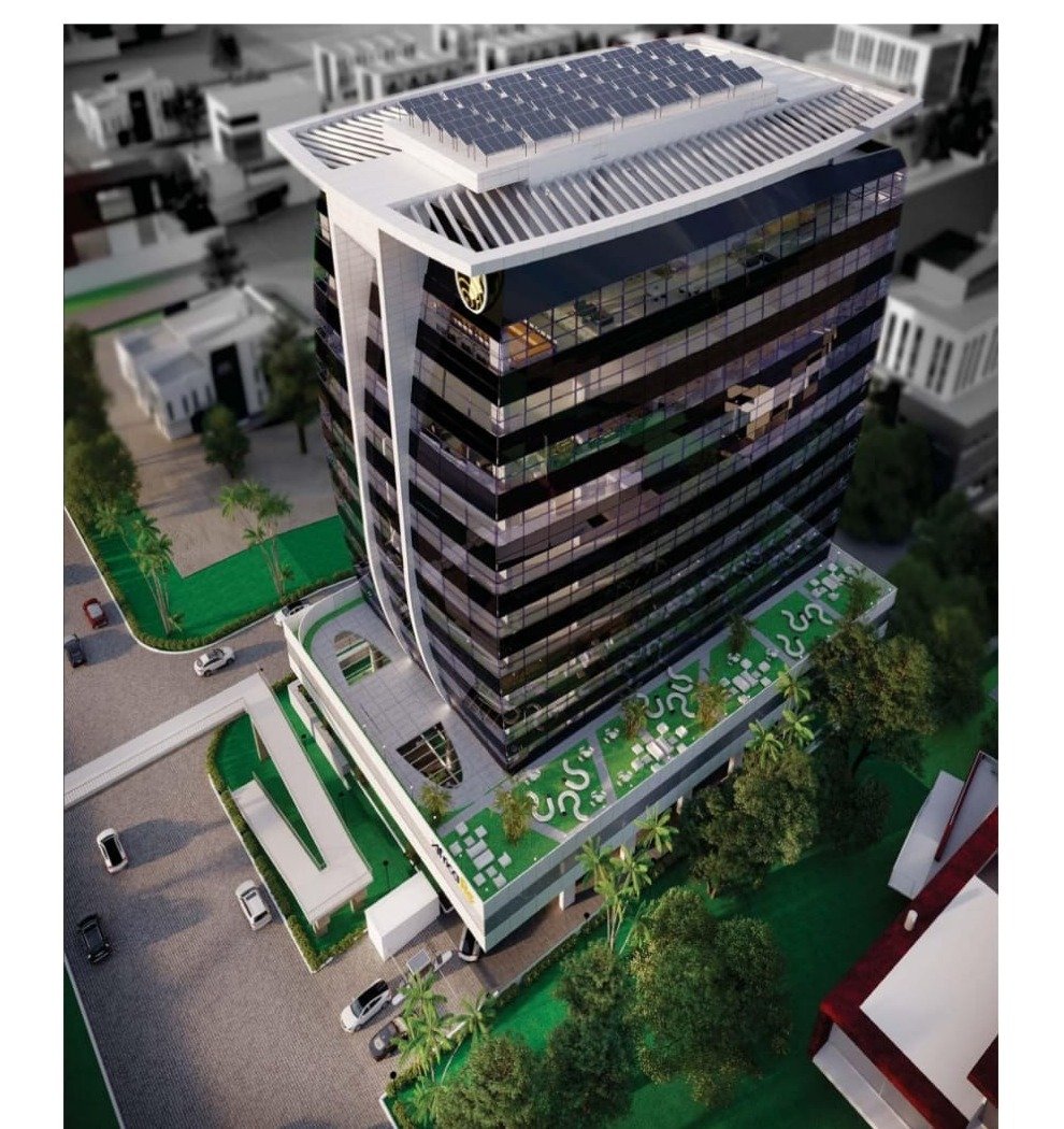 Proposed African Reinsurance Corporation's Contact Office, Addis Ababa — aerial view
